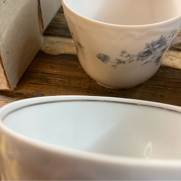 🎉🎉HP🎉🎉 Johann Haviland set of 4 Blue Garland coffee cups - Picture 9 of 11